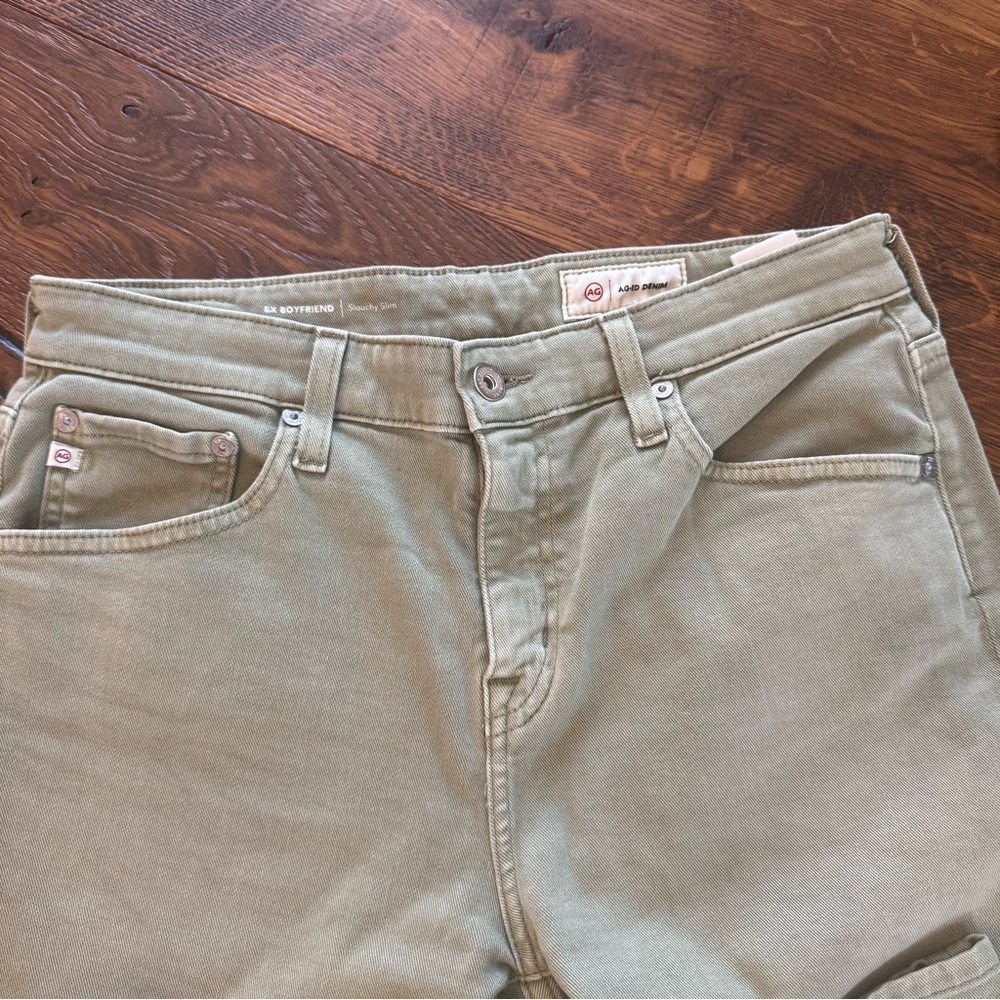 NWOT Ag Adriano Goldschmied Green Straight Leg Jeans 04-0139 - Picture 4 of 9